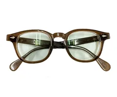 JULIUS TART OPTICAL ジュリアスタートオプティカル AR BROWN CRYSTAL 2 アーネル ブラウン クリスタル 度入り グリーンレンズ サングラス 46/24 茶 ブランド古着ベクトル 中古▲■260724のサムネイル