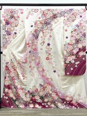 振袖 金駒 金彩 紋意匠 身丈168cm 撥水加工済 HKT240 - メルカリ