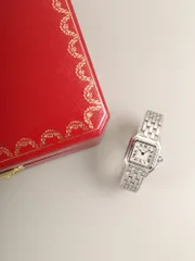 カルティエ パンテール SM 132 000 C クォーツ Cal.- SS SS アイボリーローマン文字盤（SWISS MADE表記） 箱 カルティエブティックにてコンプリートサービス済みのサムネイル