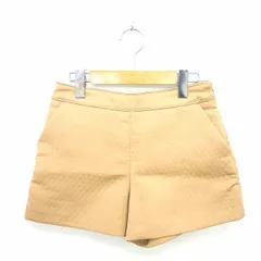 ジルスチュアート JILL STUART パンツ キュロット ショート 総柄 ラメ サイドジップ 0 ベージュ 茶 /TT28のサムネイル