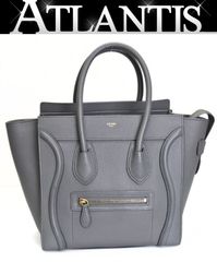 セリーヌ CELINE ラゲージ マイクロ ショッパー ハンドバッグ レザー