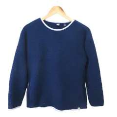 ランズエンド LANDS' END トレーナー スウェット ボア フリース プルオーバー クルーネック M 紺 ネイビー /XZ ■ECA007のサムネイル