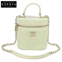CHANEL　シャネル　AS1626 ライムグリーン ゴールド金具 ラム トレンディCC 2WAYバニティのサムネイル