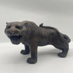 備前焼　虎置き物　光顕人 備前焼 虎置き物 光顕人 - メルカリ