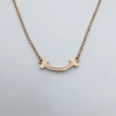 TIFFANY&Co. ティファニー Tスマイル ミニ ペンダント 750PG ネックレス 62617640 レディース K18ピンクゴールド ピンクゴールド 中古のサムネイル