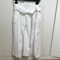 VINCE(ヴィンス) 白 ベルト付き ロング スカート (新品)のサムネイル
