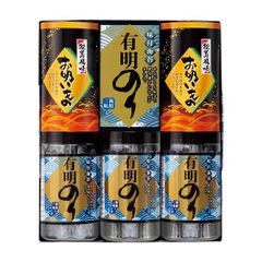 永谷園松茸風味お吸い物･有明のり詰合せ		 ZFA-25	 内容/有明のり:全型2.5枚（8切4枚×5）×3･永谷園松茸風味お吸い物:2.3g×4袋×2《小麦･えび》