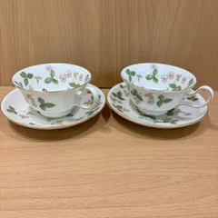 OG266792232ウェッジウッドワイルドストロベリー　カップ＆ソーサー　2客　ピオニーのサムネイル