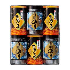 永谷園松茸風味お吸い物･有明のり詰合せ		 ZFA-30 内容/有明のり:全型2.5枚（8切4枚×5）×3･永谷園松茸風味お吸い物:2.3g×4袋×3《小麦･えび》