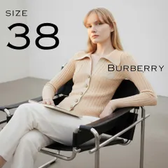 【美品】BURBERRY BLUE LABELバーバリーブルーレーベル 日本製 Y2K コットンリネン リブニットカーディガン メタルロゴプレート付 サマーニット 38(M) ピンクベージュ【古着】【中古】【送料無料】のサムネイル