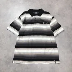 GQ6229◇SOUTH POLE : ポロシャツ◇XXL◇黒系 サウスポール ボーダー 半袖 Y2Kのサムネイル