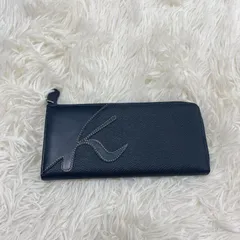 Kitamura　キタムラ　長財布　ウォレット　コンパクト　レザー　ネイビー　ユニセックスのサムネイル