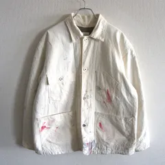 【雰囲気抜群】POST OVERALLS【ペイント加工 カバーオール】S アメリカ製 ポストオーバーオールズ USA製  26070489のサムネイル