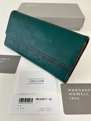 マーガレット・ハウエル アイデアMARGARET HOWELL idea長財布グリーン牛革レザー本革レディースメンズユニセックスのサムネイル
