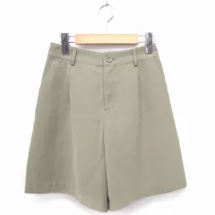 グラシア GLACIER パンツ キュロット ひざ丈 無地 シンプル S カーキ /FT25のサムネイル