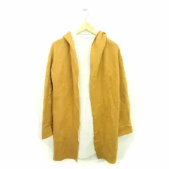 レイビームス Ray Beams コート アウター コーディガン 膝下丈 トッパー 裏起毛 フード 無地 シンプル 茶 ベージュ /TT18のサムネイル