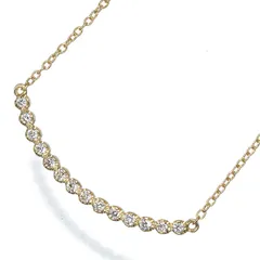 アーカー ネックレス ダイヤ ダイヤモンド 0.10ct ビリーブユー K18YG #198165のサムネイル