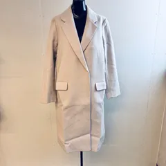 (0724s11) SHIPS シップス レディース チェスターコート ロングコート 薄ベージュ系 サイズ36 羊毛 カシミヤ混のサムネイル