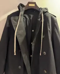 リックオウエンス (Rick Owens) フード トレンチ コート 48のサムネイル