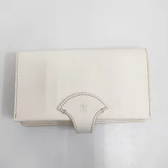 ARTS&SCIENCE Jabara long wallet ジャバラロングウォレット 長財布 オフホワイト レディース アーツ&サイエンス【中古】6-0710G♪のサムネイル