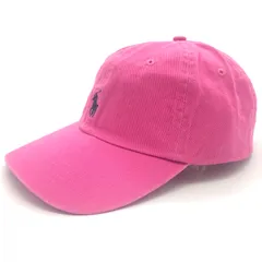 Ralph Lauren ラルフローレン 男女兼用 ビンテージ ワンポイントポニー エンブロイド キャップ 帽子 フリーサイズ Pink/Blackのサムネイル