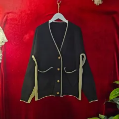 JUICY COUTURE ジューシークチュール 23Fw ゴールド ボタン カーディガン 55-66sizeのサムネイル