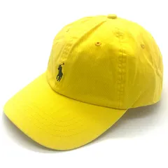 Ralph Lauren ラルフローレン 男女兼用 ビンテージ ワンポイントポニー エンブロイド キャップ 帽子 フリーサイズ Yellow/Blackのサムネイル