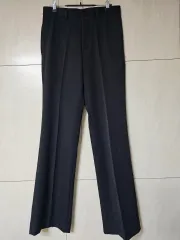 新品) 룩 파인 ブラック セミ ブーツカット スラックス ブラック Sのサムネイル