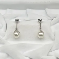 TASAKI アコヤ真珠 約7.5mm イヤリング K18WG 【2607740-0724】のサムネイル