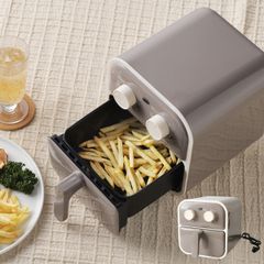 エアフライヤー コンパクト ノンフライヤー ( 電気フライヤー 卓上 油なし ノンオイル 調理家電 キッチン家電 PSEマーク適合 油を使わない 低カロリー 揚げ物 ポテト タイマー 温度調節 時短調理 簡単調理 ほったらかし 洗いやすい )のサムネイル