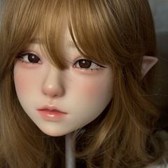 ルモドール工房 kigurumi 全頭マスク ドール顔 メイク済み ウィッグ