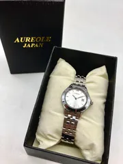 H401【お買い得】AUREOLE 腕時計 シルバー文字盤 ステンレススチールのサムネイル