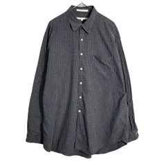 90年代 PERRY ELLIS ペリー エリス 長袖シャツ チェック グレー(メンズ XL)中古 古着 Y6986のサムネイル