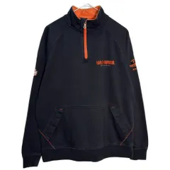 HARLEY DAVIDSON ハーレーダビッドソン ハーフジップ スウェット モーターサイクル(メンズ M)中古 古着 Y7005のサムネイル