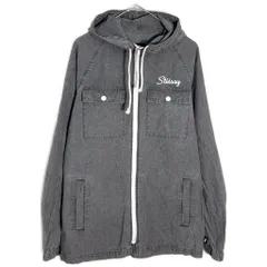STUSSY ステューシー コットンパーカージャケット グレー(メンズ M)中古 古着 Y7048のサムネイル