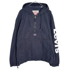 Levi's リーバイス アノラックパーカージャケット ネイビー(メンズ L)中古 古着 Y7057のサムネイル
