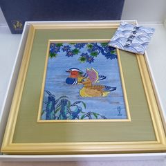 おしどり、十二町仁三先生作、院展作家 - メルカリ