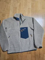 パタゴニア Classic Retro-X ジャケット Pelican DARK GREEN フリース ジャケット ジップアップ シンチラのサムネイル