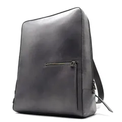 美品 マザーハウス MOTHERHOUSE アンティーク スクエア ラージ バックパック リュック レザー グレー 灰色 ビジネス A4 大容量 夏休み 帰省 お盆 敬老の日 シルバーウィーク 秋 ギフト プレゼント ユニセックスのサムネイル