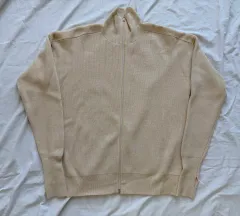 ユニクロU メリノウールジップアップ ニットフルジップアップ ベージュ L ルメール UNIQLO Lemaire UNIQLOのサムネイル