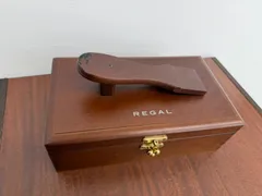 【HN】REGAL　リーガル　シューケアボックス　木製　未使用品　靴磨きのサムネイル