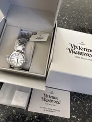 新品　訳あり　特価　[Vivienne Westwood] ヴィヴィアン ウエストウッド 腕時計 レディース マザーオーブ VV006PSLSL ホワイト MOP ダイヤル & シルバー ステンレススチール ブレスレットのサムネイル