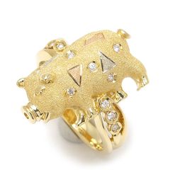 ルビーダイヤリング 約15号 K18YG ルビー0.40ct ダイヤ0.45ct - メルカリ