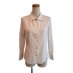 BURBERRY BLACK LABEL ピンタック ストライプ ブラウス - メルカリ