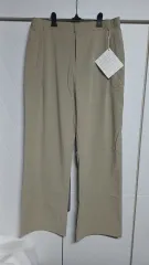 (50%割引) 新品 L ハーフ RIIZE ワイド トラウザー ワンタック スラックス ベージュ ズボン MUSINSAのサムネイル