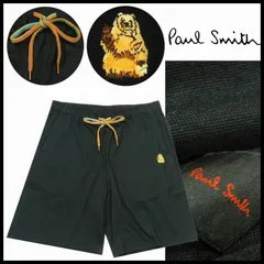 新品 定価9,350円 Paul Smith ポールスミス POP ハーフパンツ M 黒 ドライタッチ マルチドローコード クマ刺繍 メンズのサムネイル