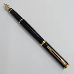 【錦】WALTERMAN ウォーターマン 18K 750 M 18金 中字 ペン先 METAL 金属軸 万年筆 black/gold 黒金【1027MO】G24のサムネイル