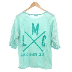 ディーゼル DIESEL Tシャツ 五分袖 Music Lovers Club プリント M ライトブルーグリーン系 /UOのサムネイル