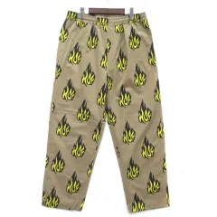 ハフ HUF フレイミン イージー パンツ FLAMIN EASY PANT フレイム柄 オートミール XLのサムネイル