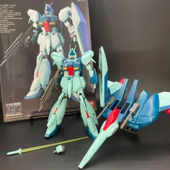 ★ショップ限定割引クーポン発行中★ ガンプラ【未検品/ジャンク品、パーツ取り品、欠品状態不明、アンテナ破損、キズ多数、ほこり】 HGUC 1/144 リ・ガズィ 完成品 組立済みMG HG ガンダム Gunpla 3064のサムネイル